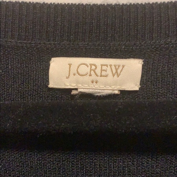 J.Crew Knee Length Sweater Dress - Black Size L - Picture 4 of 4